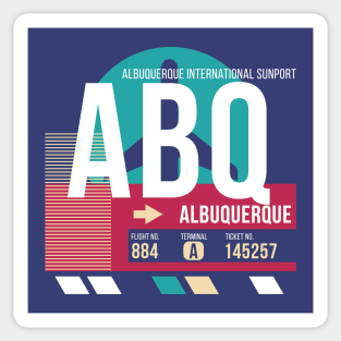 Albuquerque (ABQ) New Mexico Airport Code Baggage Tag Sticker